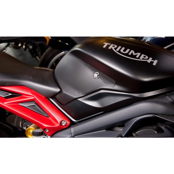 Eazi-Grip Eazi-Grip TRI Daytona 675/675 & 765 Str. Triple 2013-2022 Black Tank Grips - PRO